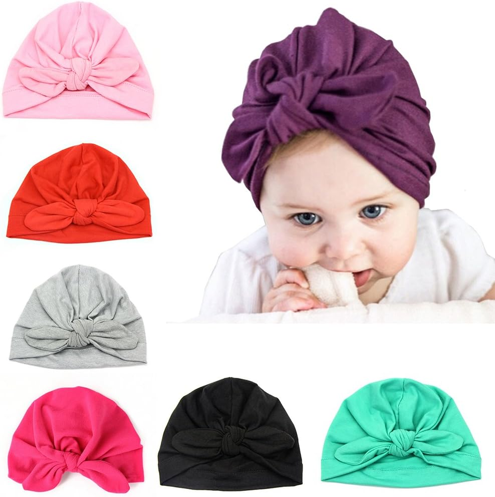 Upsmile 7 Pieces Adorable Baby Knot Headbands Newborn Elastic Sretch Head Wra... - Picture 18 of 20