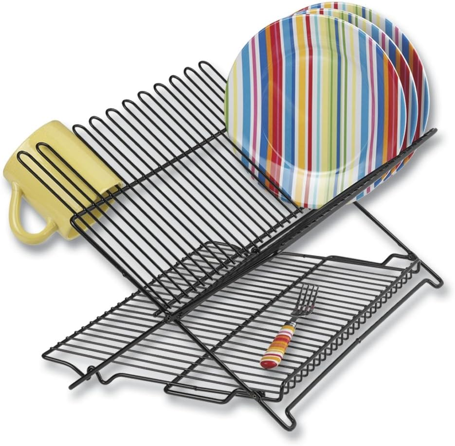 Folding Dish Drying Rack Space-Saving Dish Rack for Kitchen Counter for Drying (After Washing)