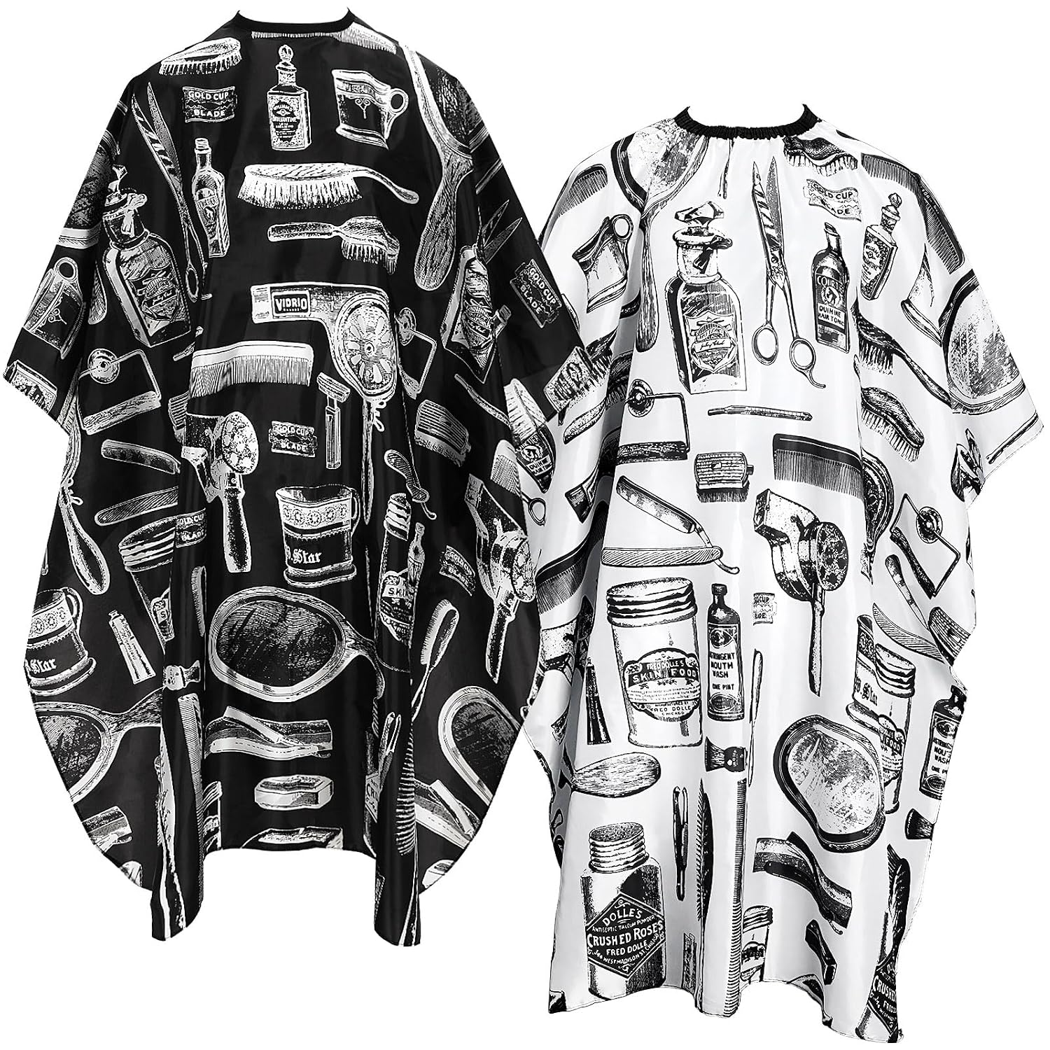 FEBSNOW Professional Hair Cutting Cape, 2 Pcs Hairdressing Barber Salon