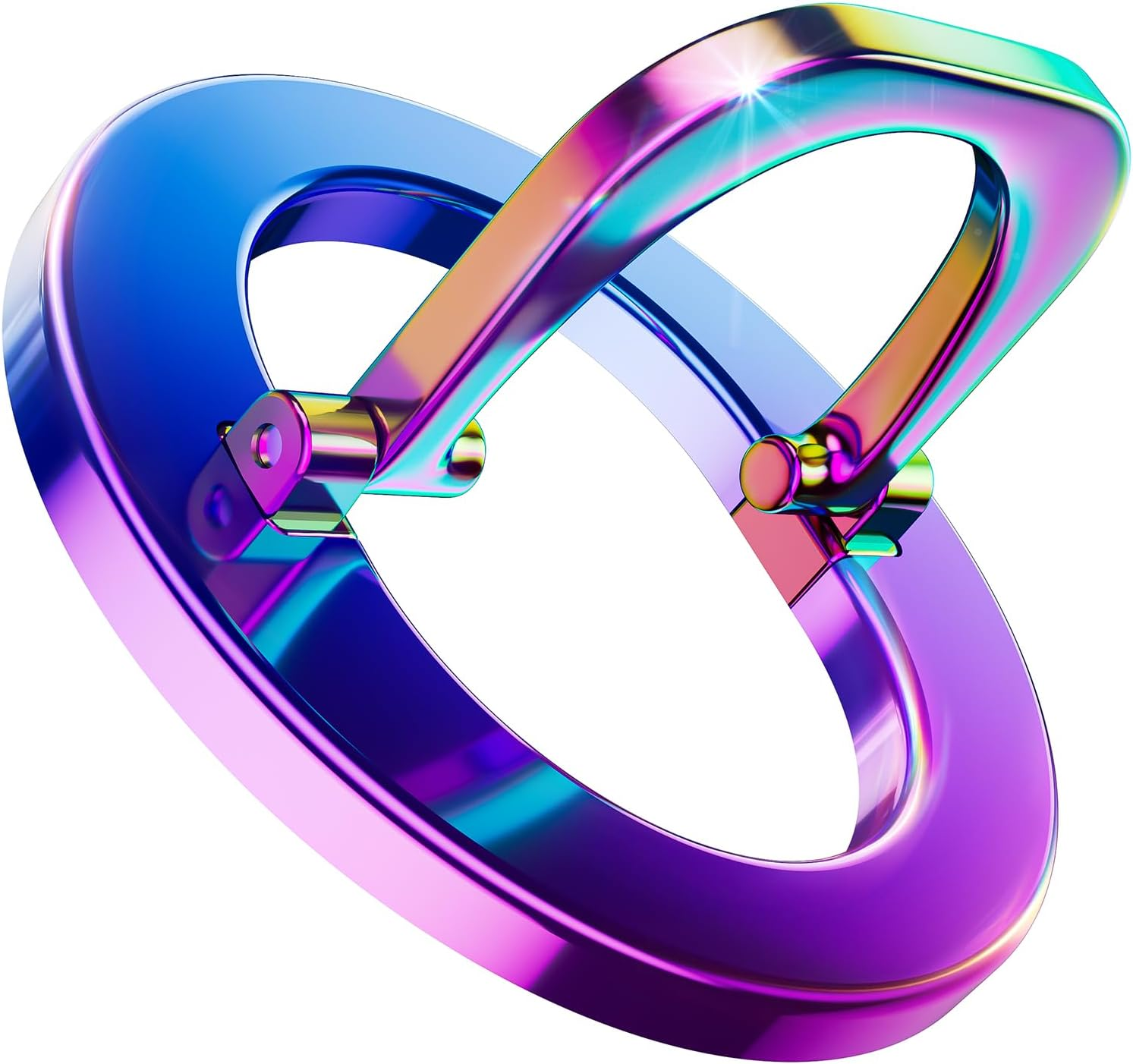 [2025 Newest]  for Magsafe Phone Grip, Stylish Cool Magnetic Ring Holder with Adjustable Stand, Removable Magsafe Accessories Only for Iphone 17/16/15/14/13 Series and Mag Safe Case - Colorful