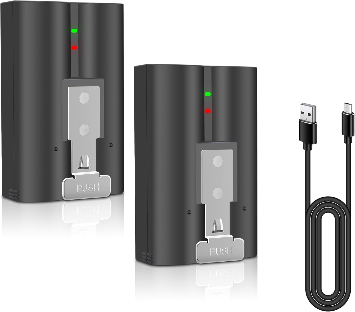 2PACK Replacement for Ring Battery, Compatible with Ring-Doorbell Camera 2/3/4/3Plu, Spotlight and Peephole Camera, Rechargeable Upgraded Batteries (2Nd & 3Rd Gen) PN V4 1ICR19/66-2 6040Mah/22.046Wh