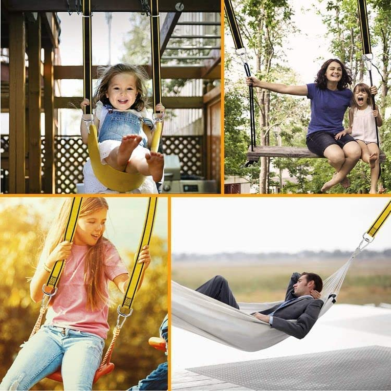 Tree Swing Hanging Straps Kit,Hammock Straps with Loops Set, Holds 2800 Lbs,5... - Picture 7 of 14
