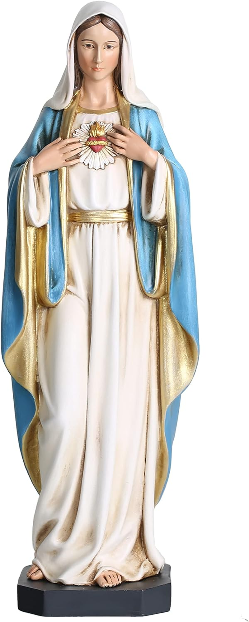 Immaculate Heart of Mary 像 約20cm Immaculate Heart of Mary Sculpture | Lladró® USA