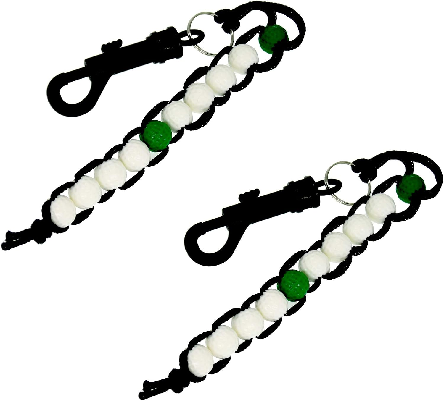 2Pcs Golf Beads Score Counter Sports Stroke Score Count with Clip