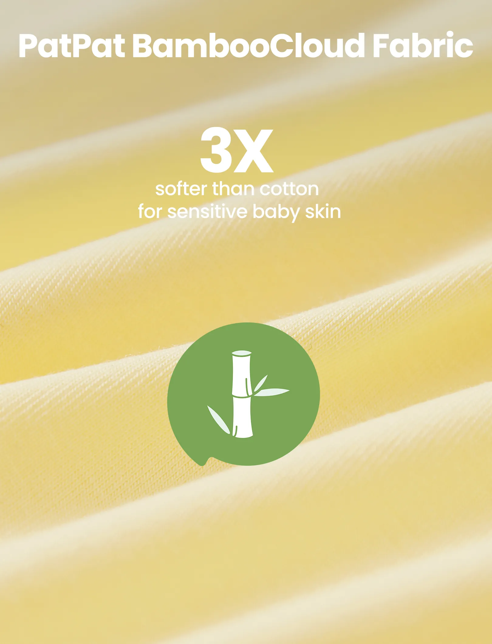 Bamboo 2-Pack Footies Baby Boy / Girl 2-Way Zipper anti Slip Long Sleeve Rompers Pale Yellow