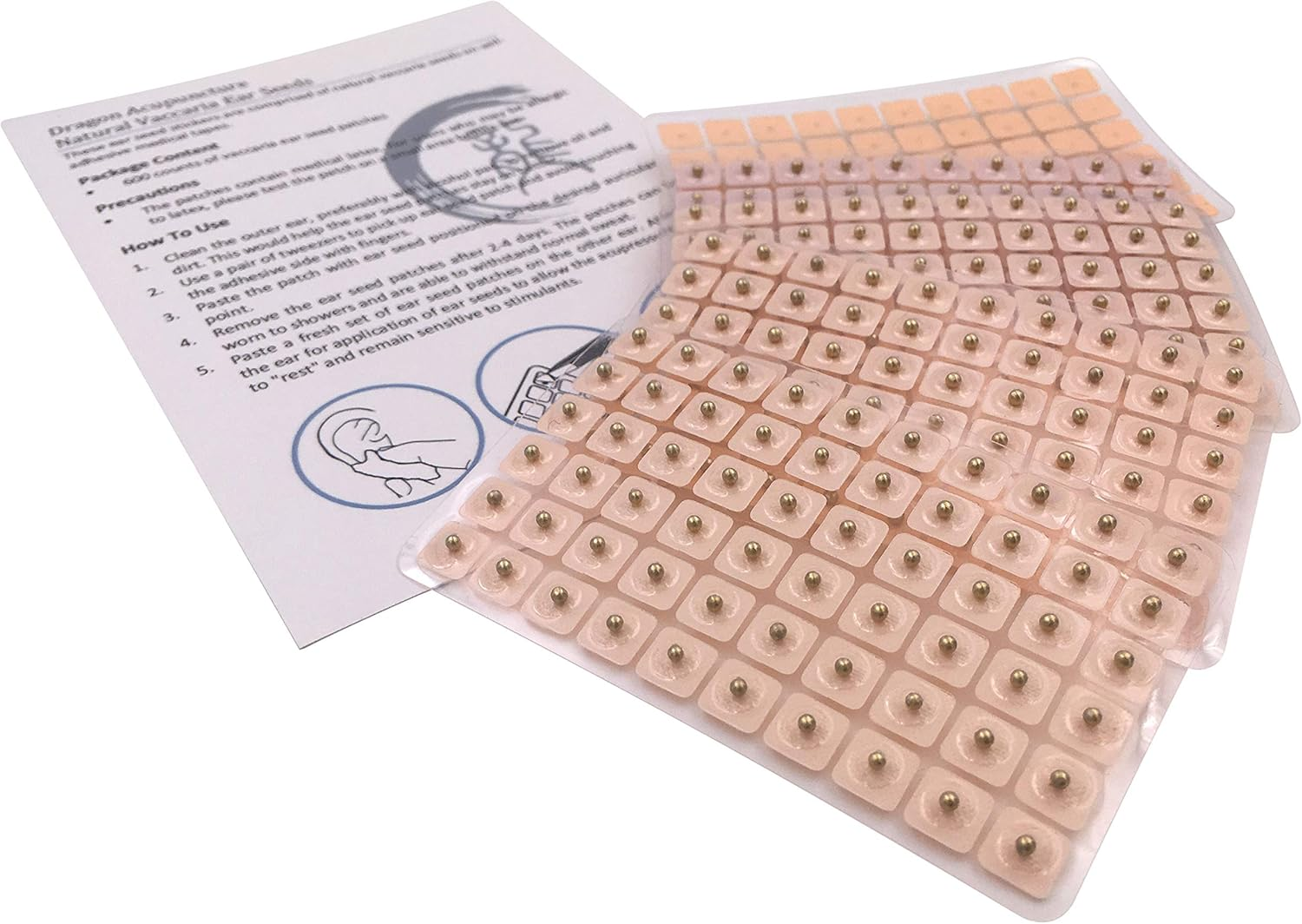 Magnetic Acupressure Ear Beads Pellets Seeds 300 Counts Refill Pack