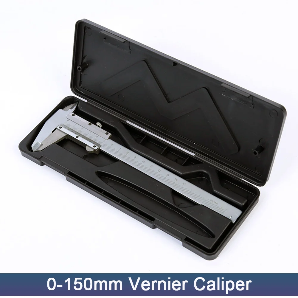 0-150Mm Vernier Caliper Depth Gauge Have Locking Screw High Precision Carbon Steel Vernier Caliper Depth Gauge Teaching Students