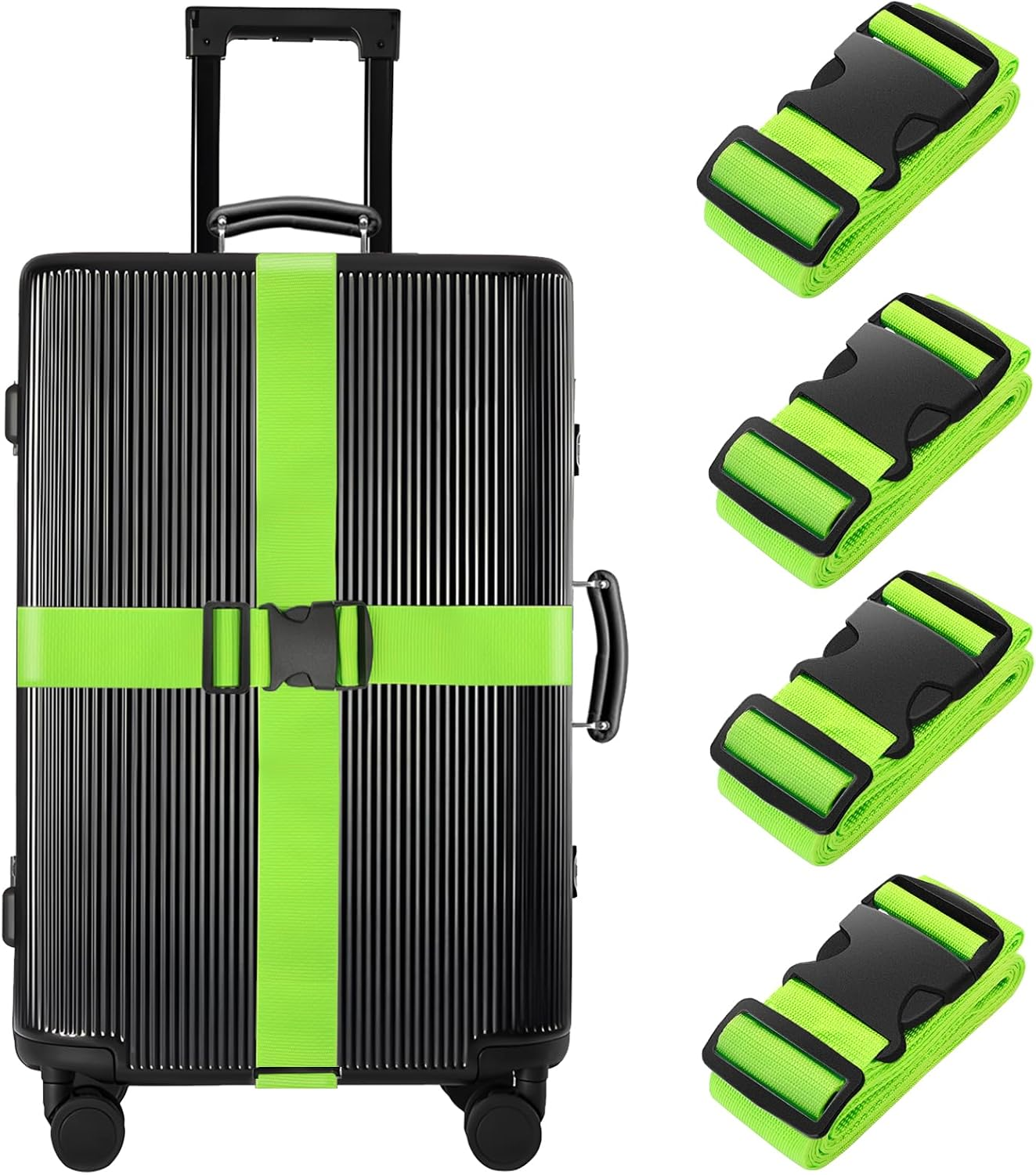 4 Pack Luggage Straps 79