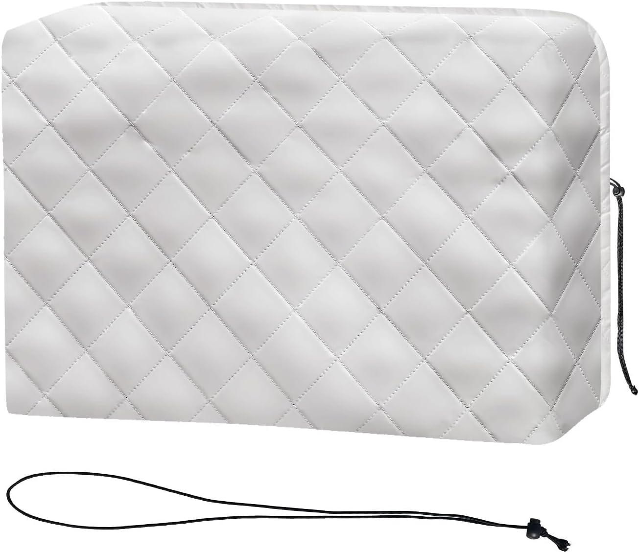 Indoor Air Conditioner Cover, 17Lx13Hx3.5D in Gray Window Winter Unit Cover Anti-Rust Adjustable for Window AC with Free Elastic Straps