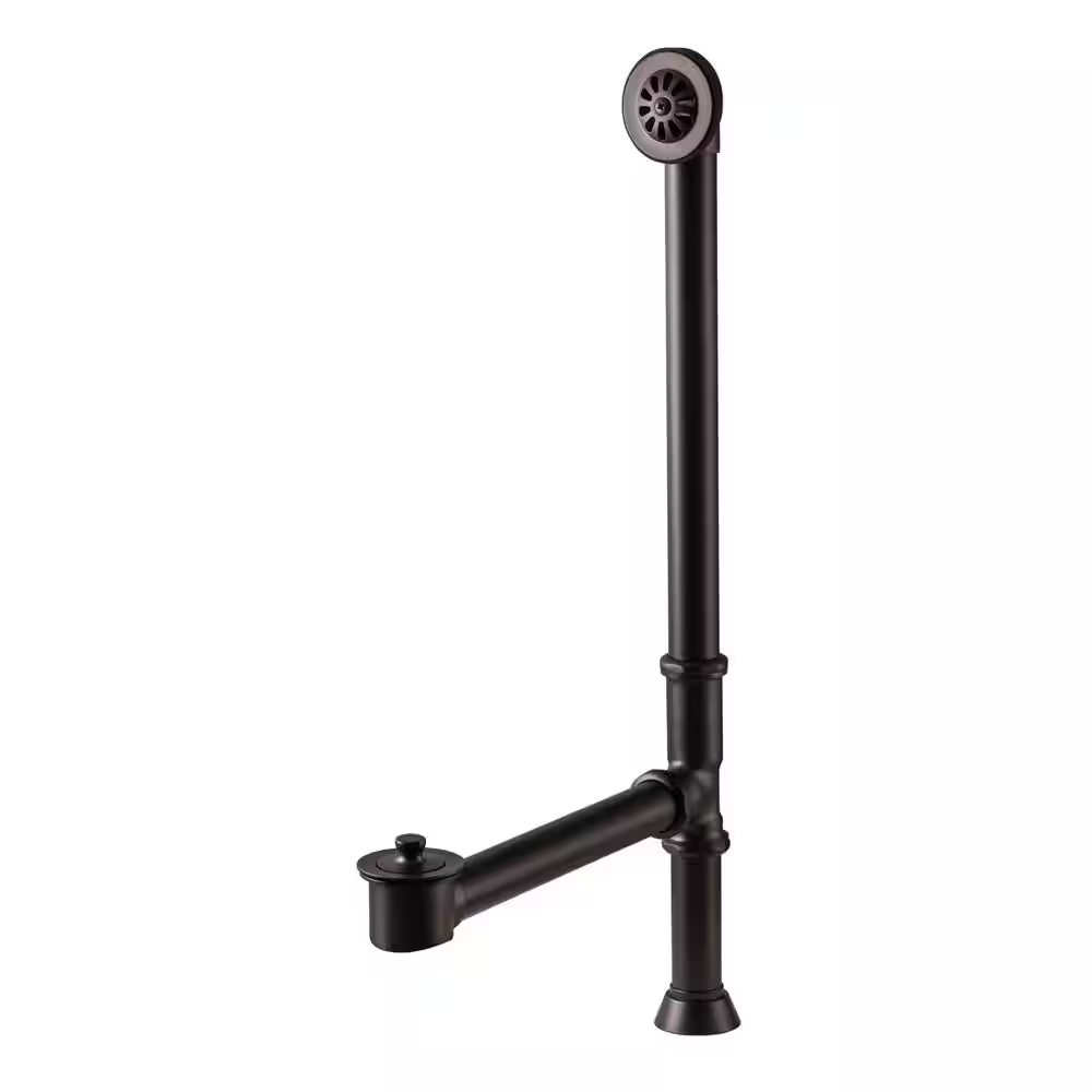 All Exposed Fully Finished Lift and Turn Waste and Overflow in Oil Rubbed Bronze