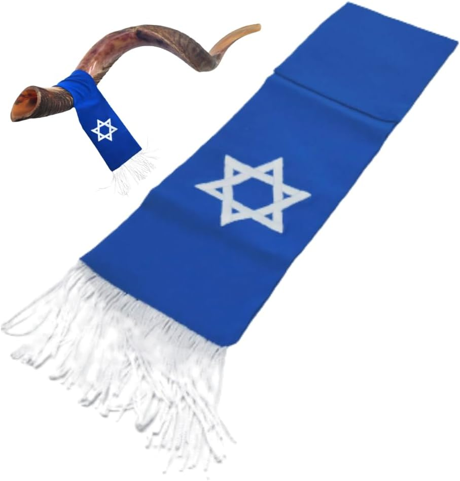Shofar Horn Flag - Elegant Shofar Decor