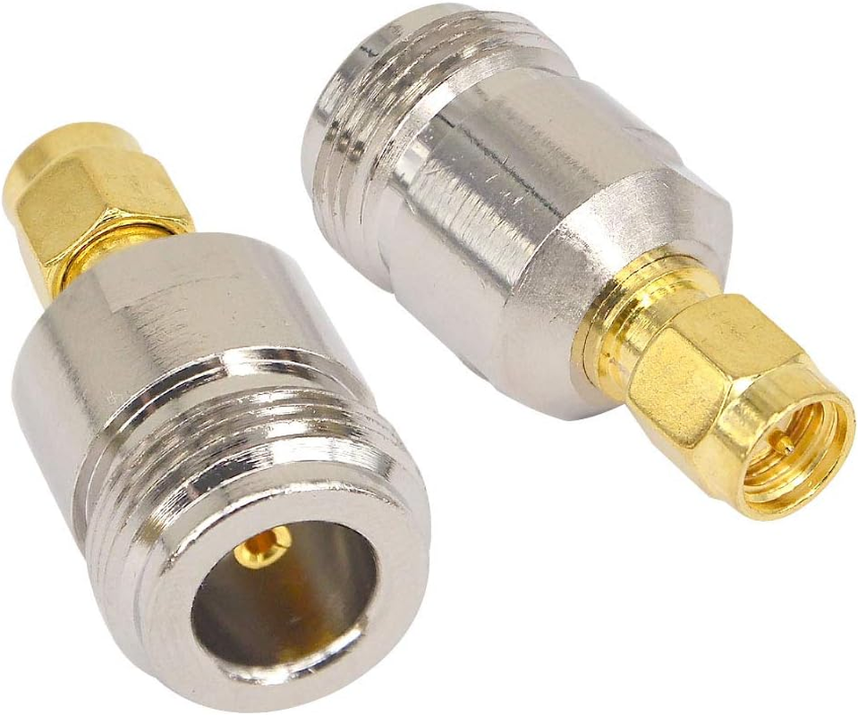 Boobrie N Auf SMA Adapter N-Buchse Auf Sma-Stecker Adapter RF Stecker Koaxial Adapter Für Wifi-Rundfunkantennen 2 Stück