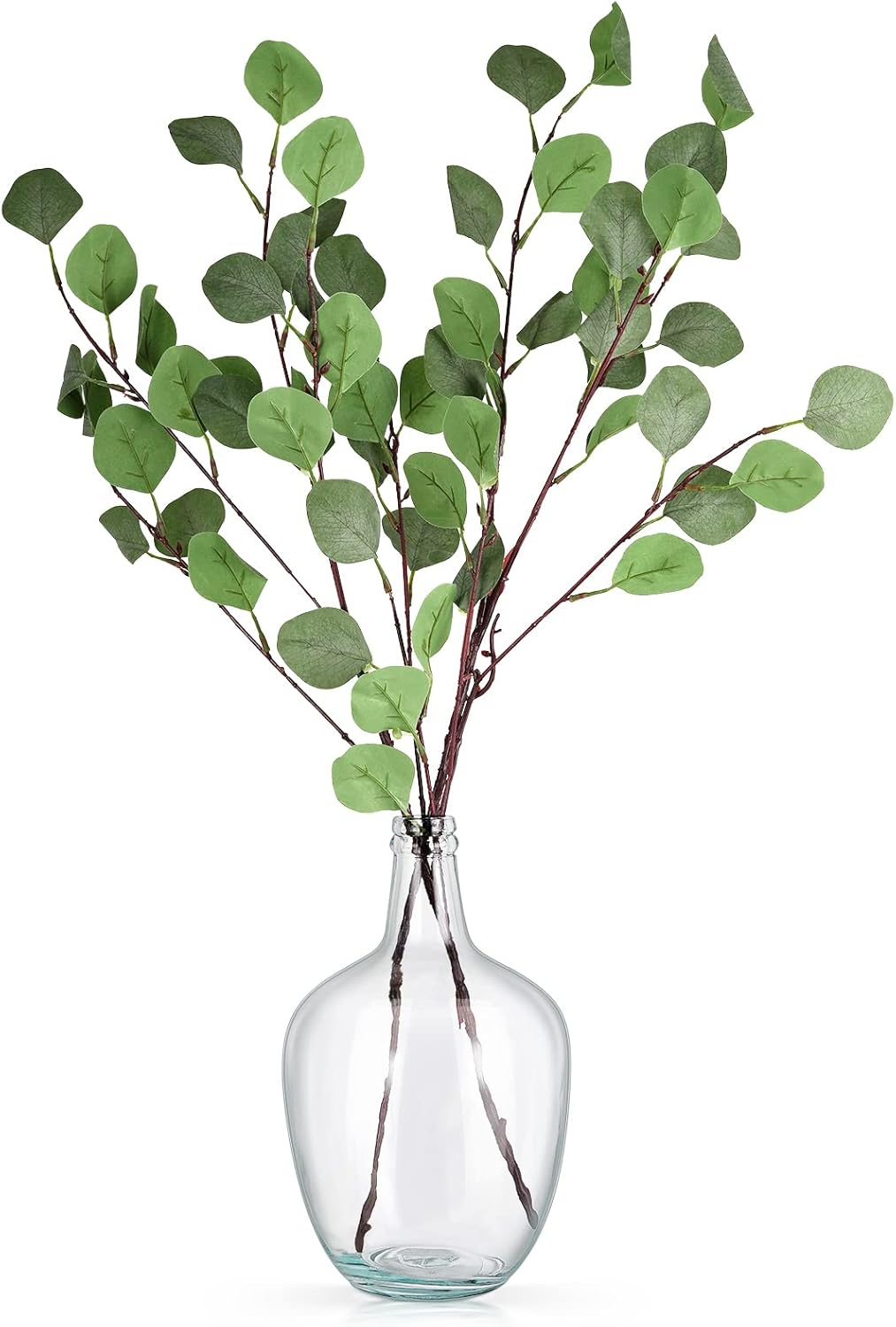 Bfttlity Clear Glass Vase Tall Farmhouse Vase for Branches Glass Vases for Ce...