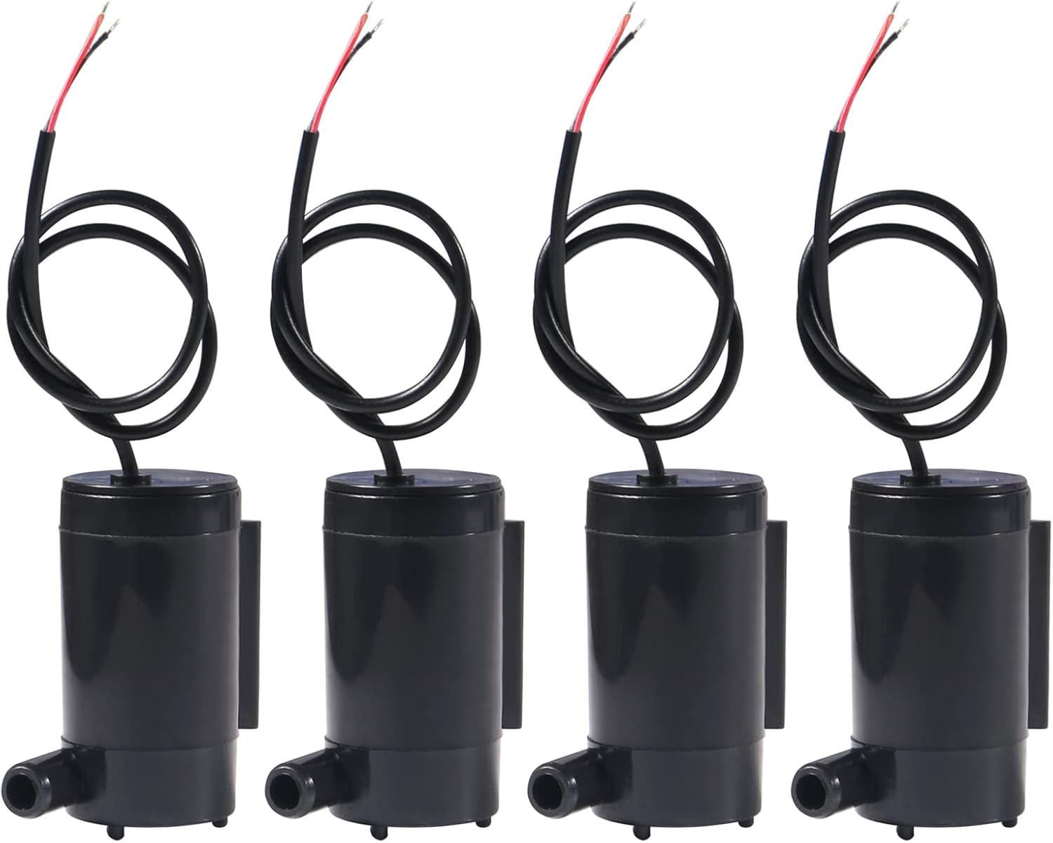 4Pcs Mini Water Pump DC 3V 5V 120L/H Low Noise Motor Pump Micro Submersible Mini Water Pump Fish Tanks Fountain Aquarium Brushless Motor Submersible Water Pump