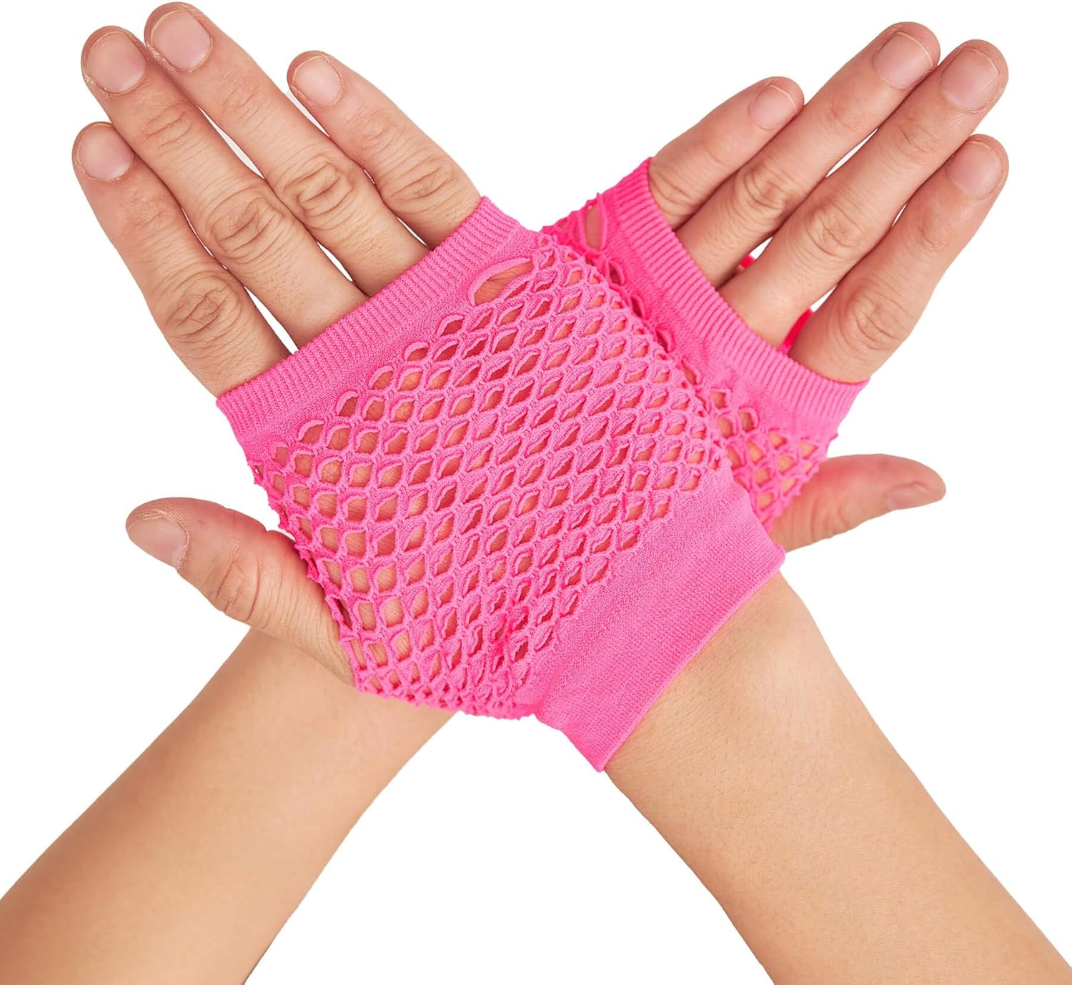 Short Fishnet Gloves Fingerless For Women Fish Net Mesh Emo Goth 80s Scene Accessories