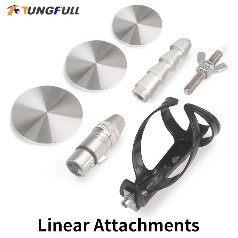 Reciprocating Mechanical Connection Part 3XLR Connector Adapter Coke Cup Bracket Aluminium Plate Linear Motor Accessories