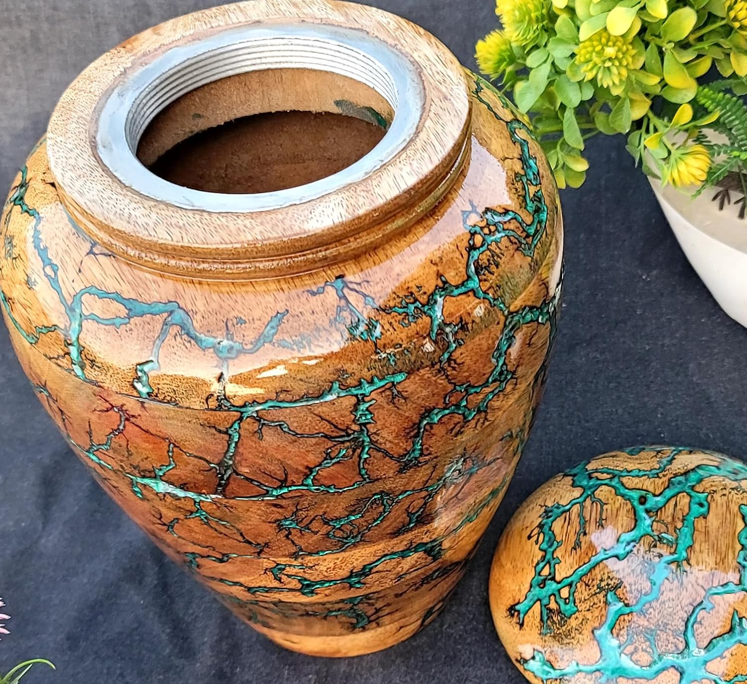 Resin and Wooden Cremation Urn for Human Ashes Male/Female, Cremation Adult F... - Picture 8 of 15
