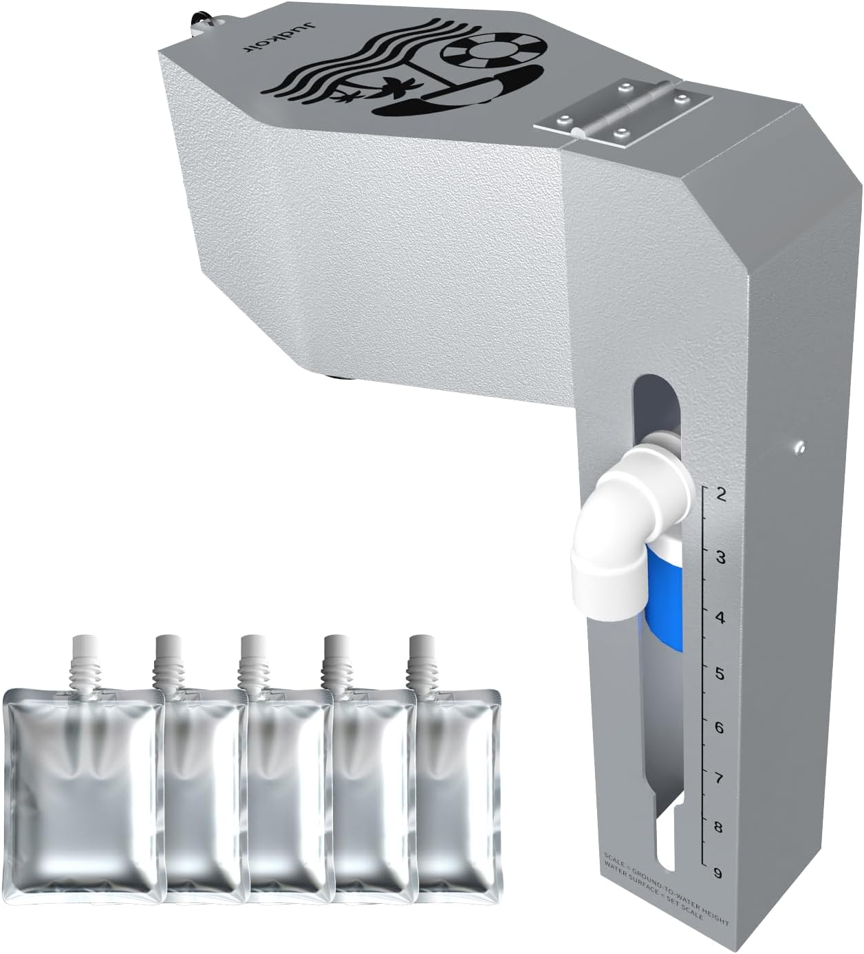 Automatic Pool Filler, Metal Construction with Anti-Corrosion Coating, 2 to 9 Inch Visual Water Level Adjustment, Pool Water Leveler Auto Fill, Pool Stuff, Swimming Accessories