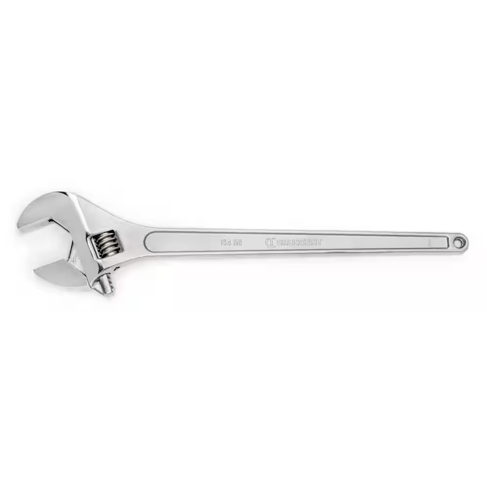 Adjustable Wrench Crescent 24 Rust Resistant Heat Treated Laser Etched Steel