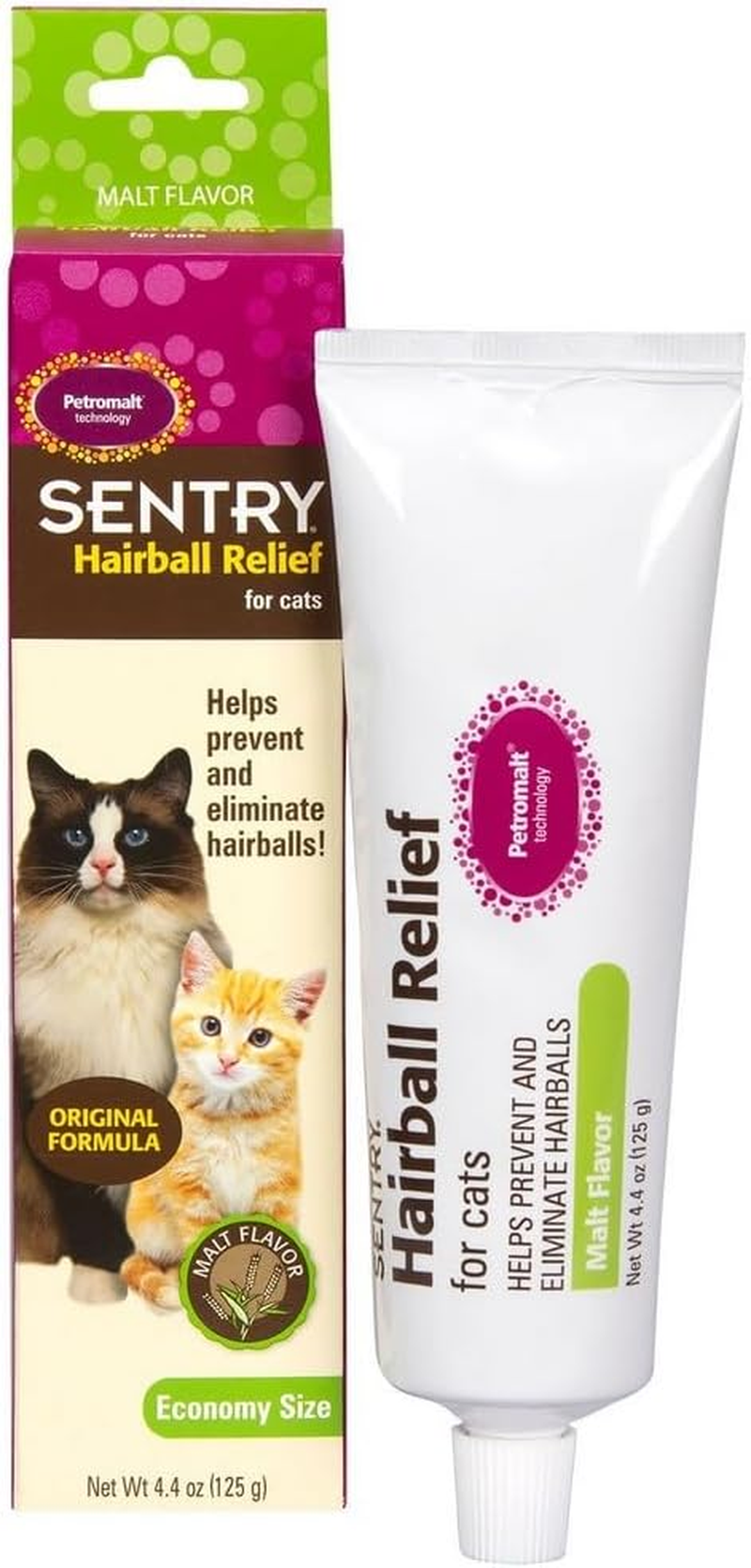 PET CARE Hairball Relief for Cats,Malt Ounces