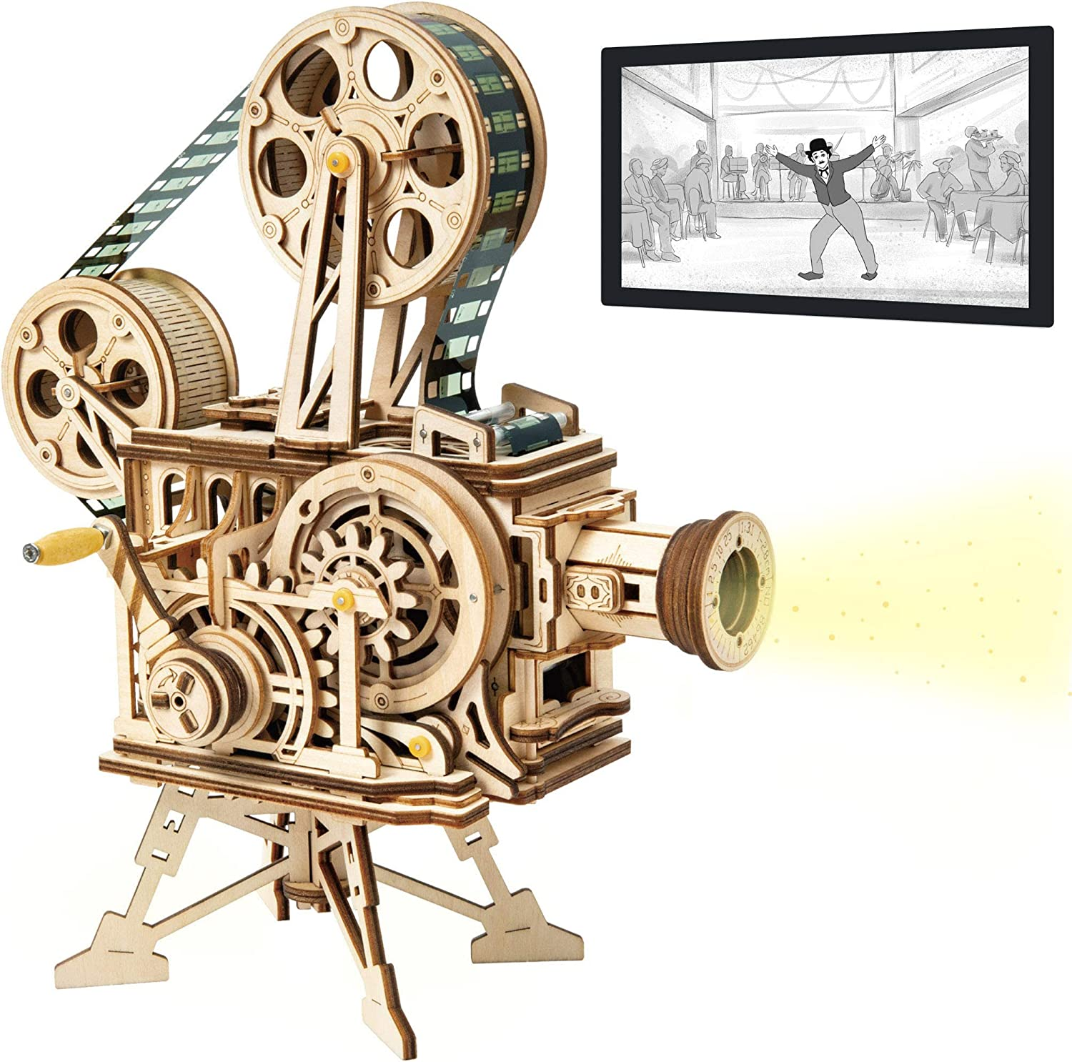 3D Wooden Puzzle Mechanical Model Kits for Adults DIY Craft Kits Vitascope
