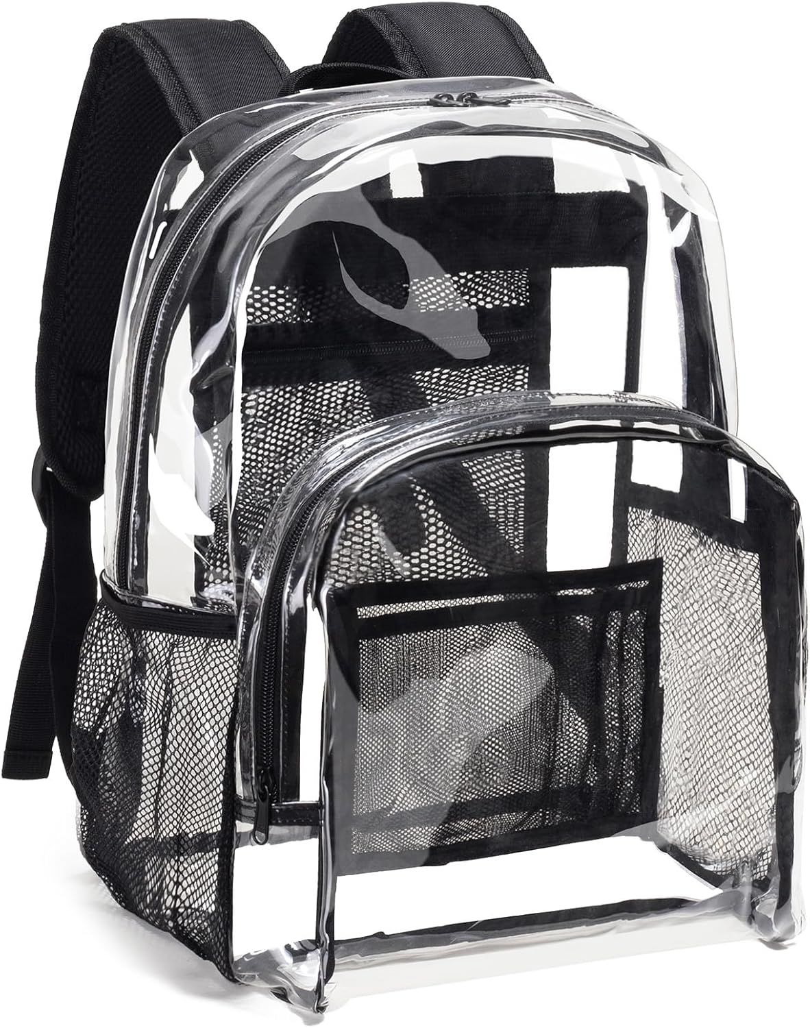 Clear Backpack Heavy Duty PVC Transparent Backpack with Reinforced Straps Clear Backpack Heavy Duty PVC Transparent Backpack with  main image 3