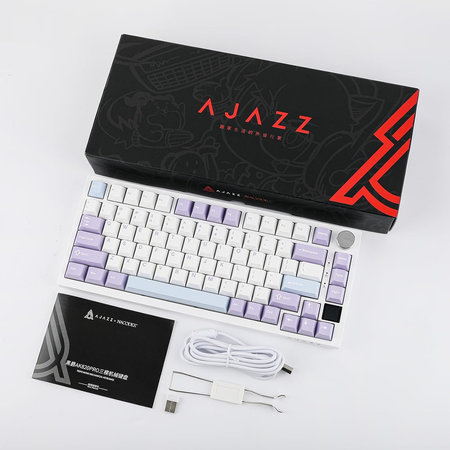 EPOMAKER Ajazz AK820 Pro 75% Gasket-Mounted Mechanical Keyboard with TFT Scre... - Picture 8 of 10