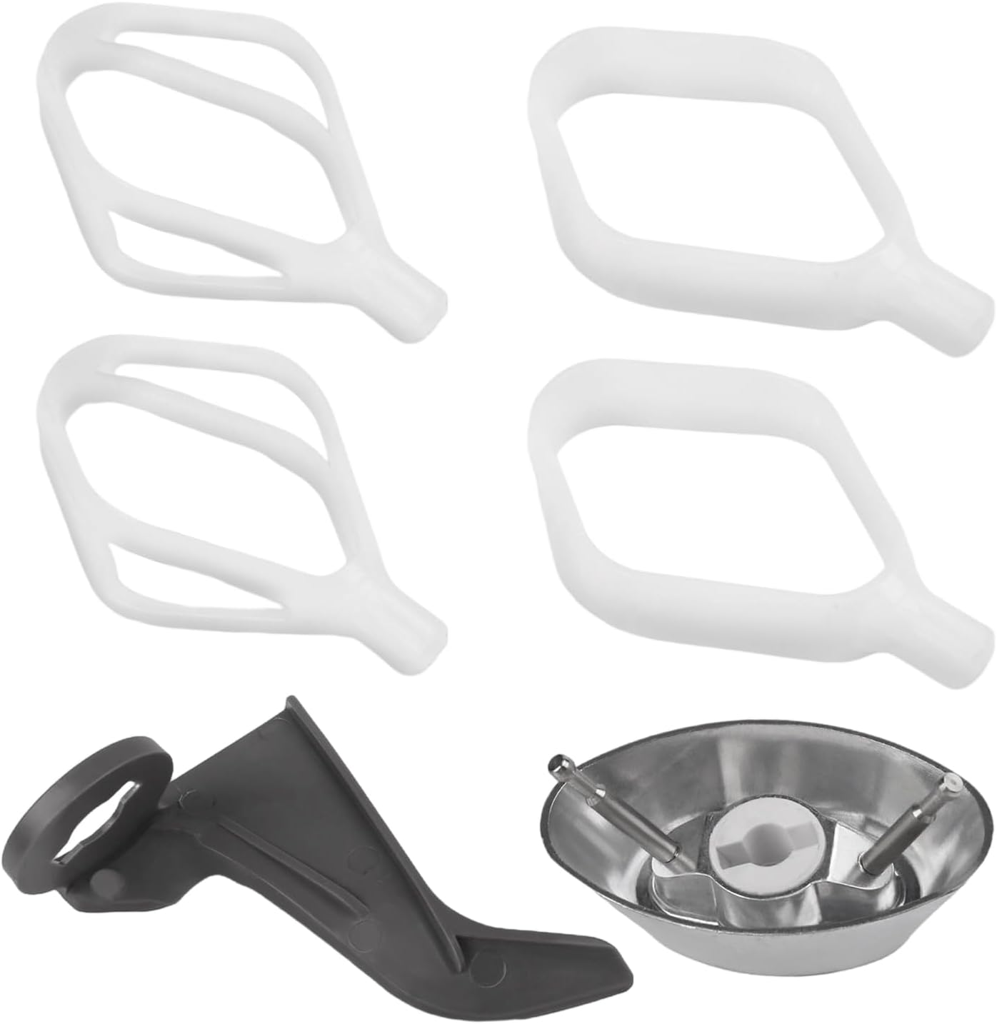 Cake Paddles with Metal Whip Driver Fit for Bosch Universal plus & for Nutrimill Artiste Stand Mixers Accessories, Dough Hook Extender & Paddles Mixing Set for Baking Bread Pizza Biscuit Cupcake