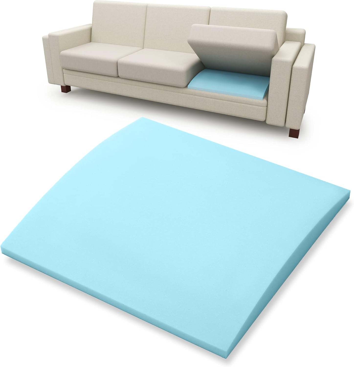 Tromlycs Couch Sofa Cushion Support for Sagging Seat Arched Furniture Seat under Cushion Sag Repair
