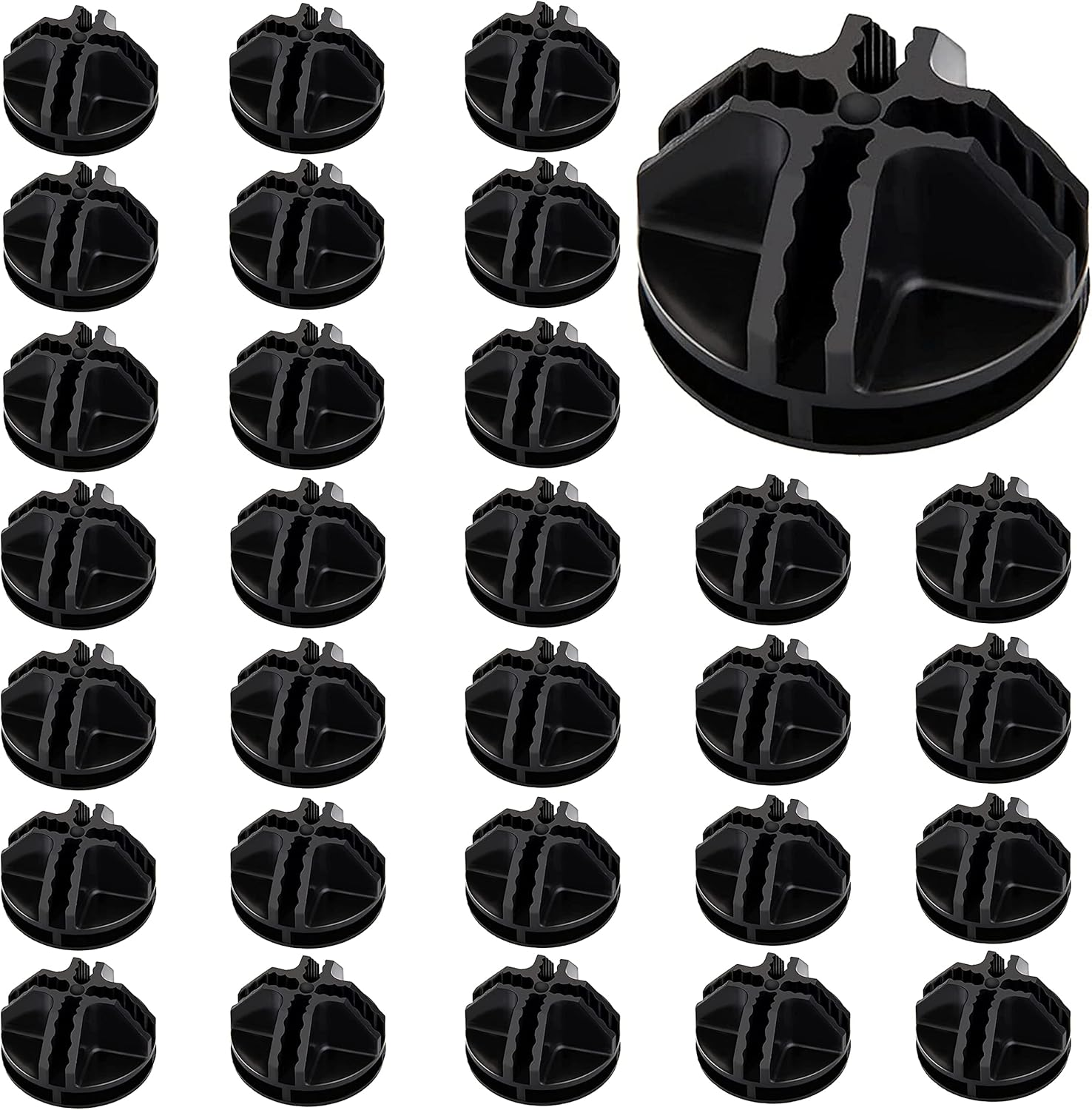 30 PCS Wire Cube Connectors, Plastic Corner Connectors for DIY Cube Storage Shelves Organizer Closet Wire Shelves, Connector Wire Grid Cube Organizer