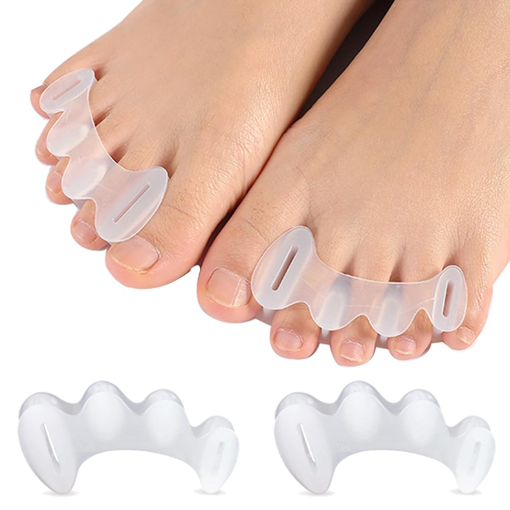 Separador de dedos de gel Cojín Corrector de juanetes para dedo gordo del pie