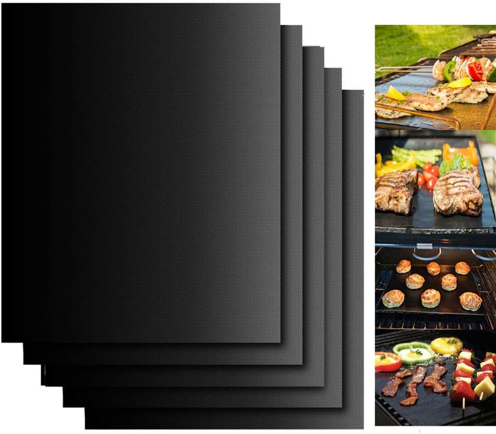 Easy BBQ Grill Mats Outdoor Barbecue Mats Baking Non-Stick BBQ Pad Reusable