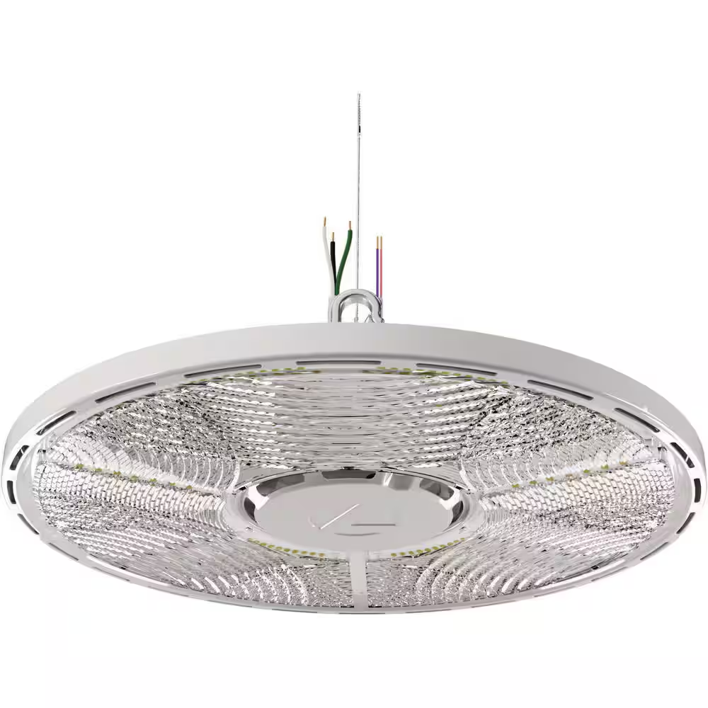 Contractor Select CPRB 400-Watt Equivalent Integrated LED White High Bay Light Fixture, Switchable CCT