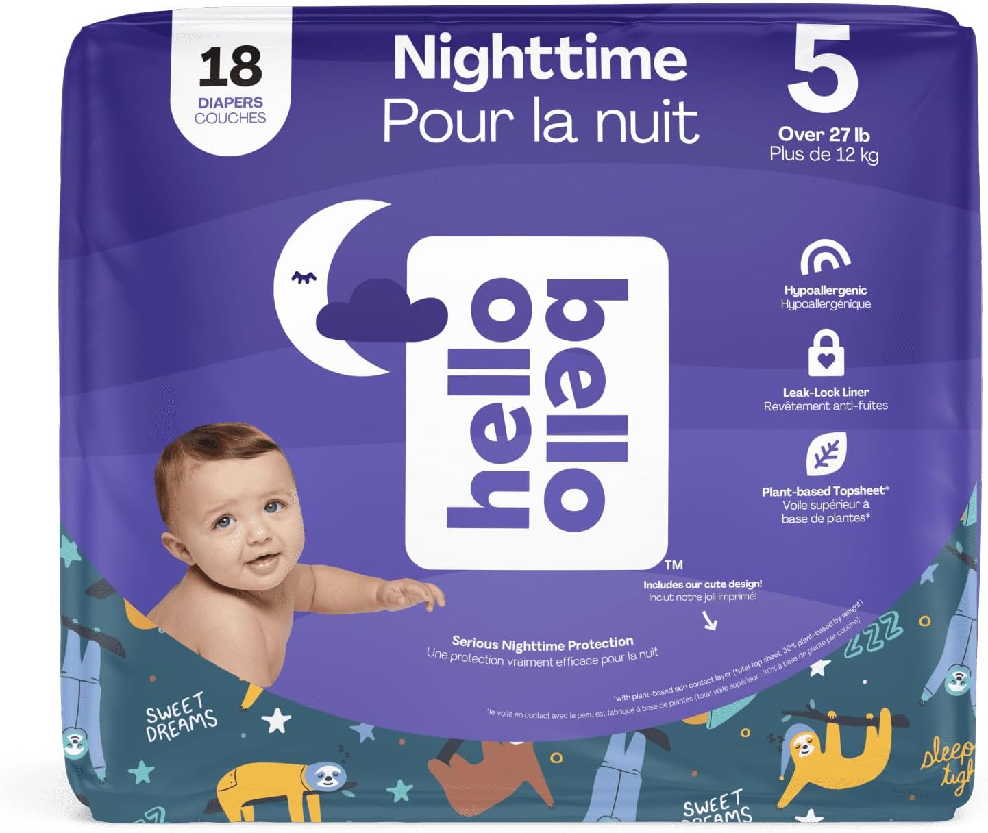 Panales Noche Premium Bebe Talla 5 18Pzs Ultra Absorbentes Suaves Descanso Bebes