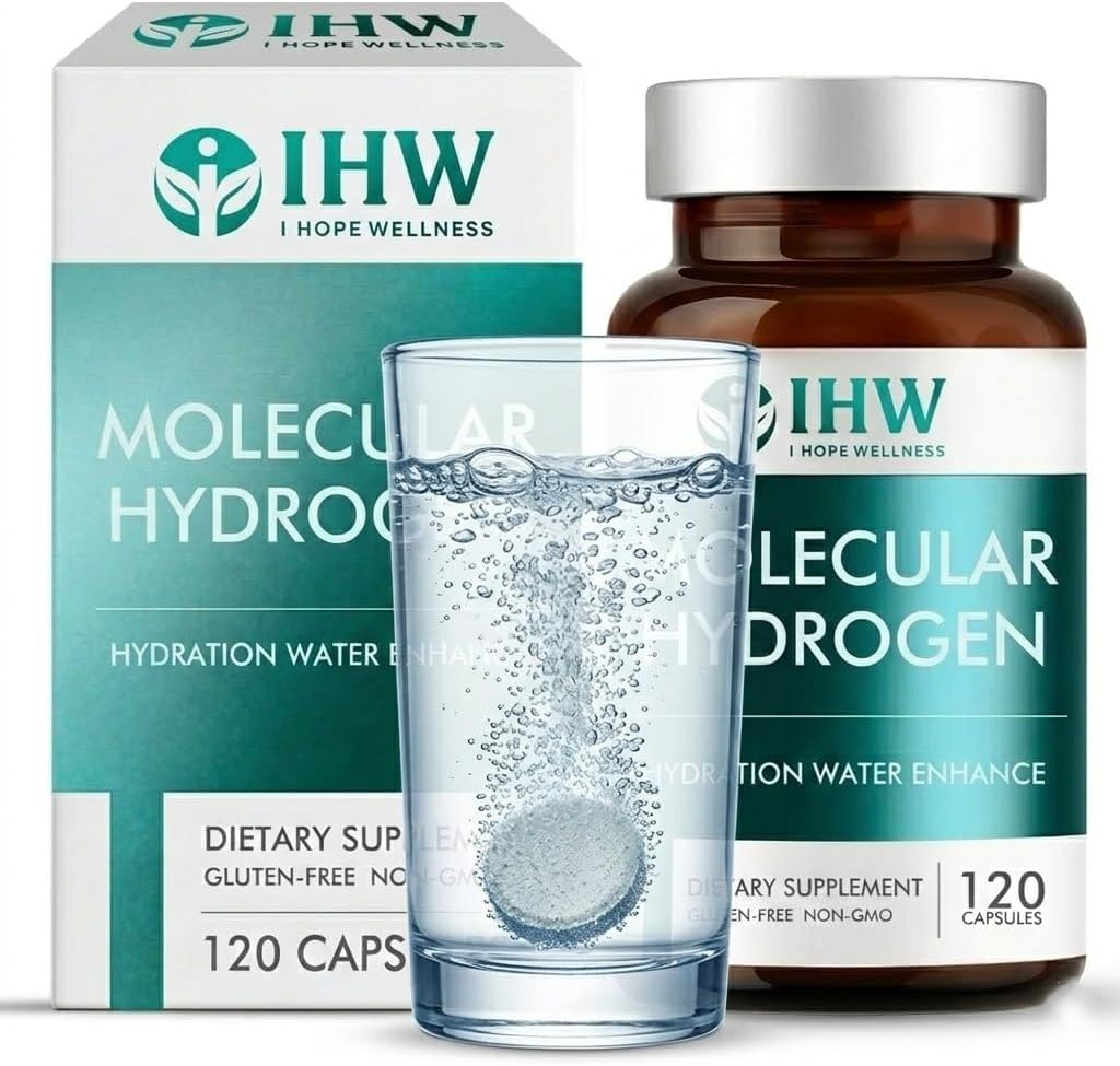 Molecular Hydrogen Water Tablets for Drinking Water - H2 Hydrogen Tablets Boost.
