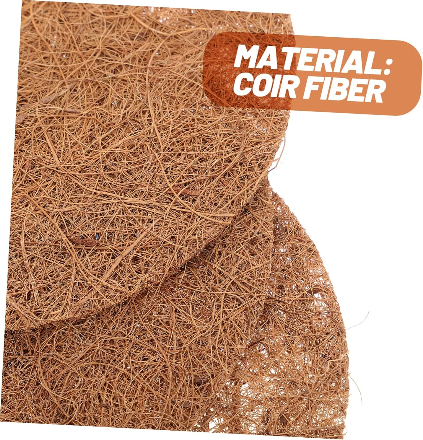 CIYODO 12Pcs Coco Coir Liner for Hanging Baskets Natural Coconut Fiber Basket... - Picture 3 of 12