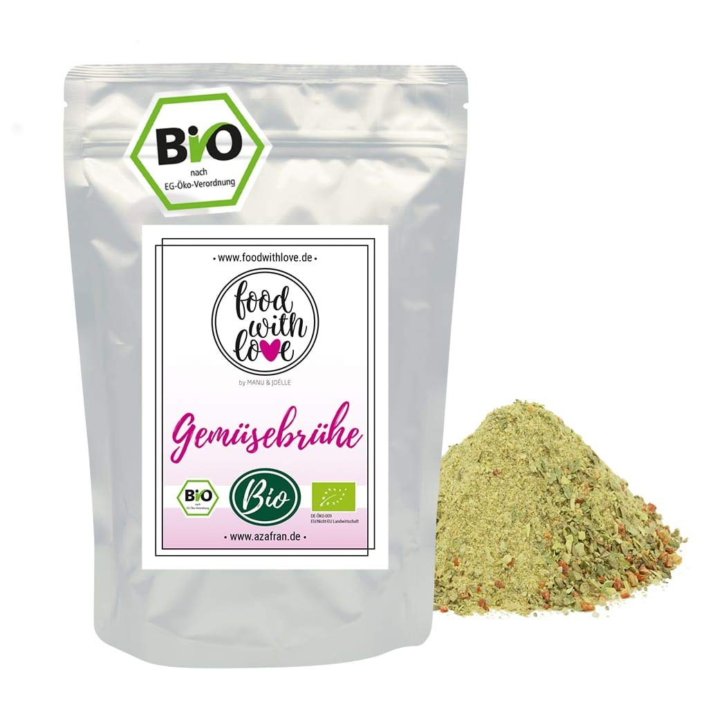 Bouillon De Légumes BIO Bouillon Sans Levure, Glutamate, Graisse Faible En Sel 500G / 22L