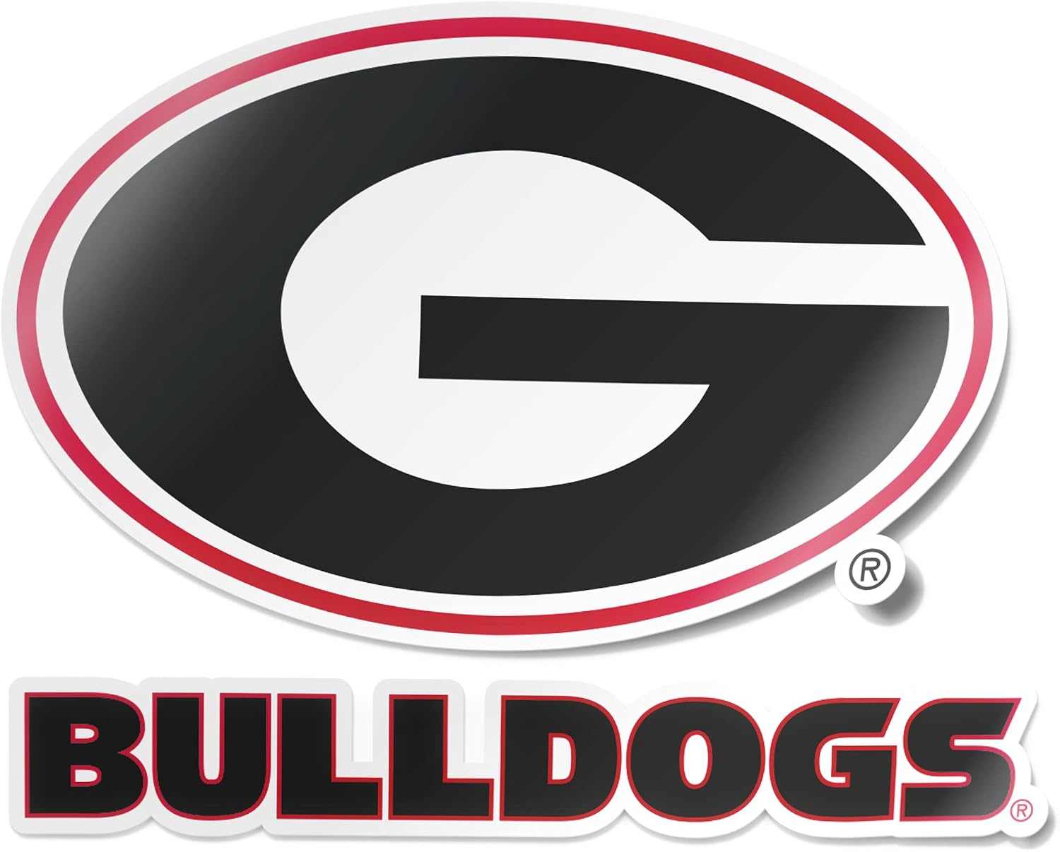 Desert Cactus Georgia Bulldogs Sticker Decal (4" Set V1)