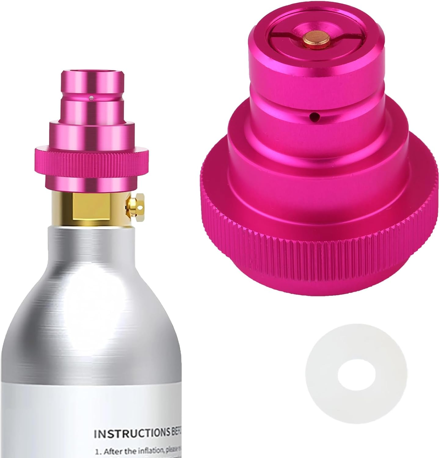 Quick Connect CO2 Cylinder Adapter Fitting for Sparkling Water Maker