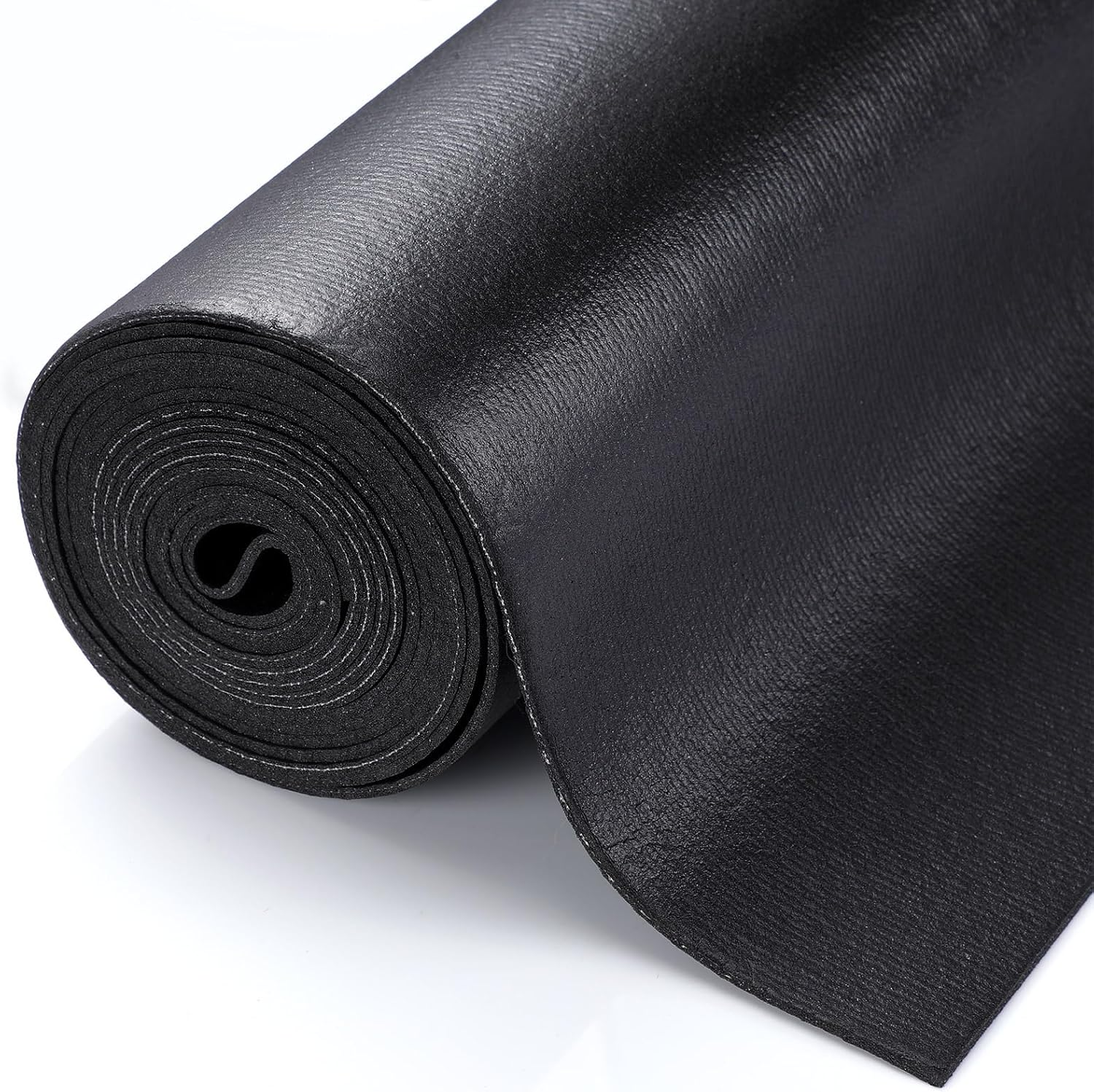 Tool Box Liner 1/8 Inch Thick X 24 Inch Wide X 32 Ft Long Tool Box Drawer Liner Non Slip Tools Chest Cabinet Workbench Mat Black Heavy Duty Rubber Shelf Liner for Home Office Workplace