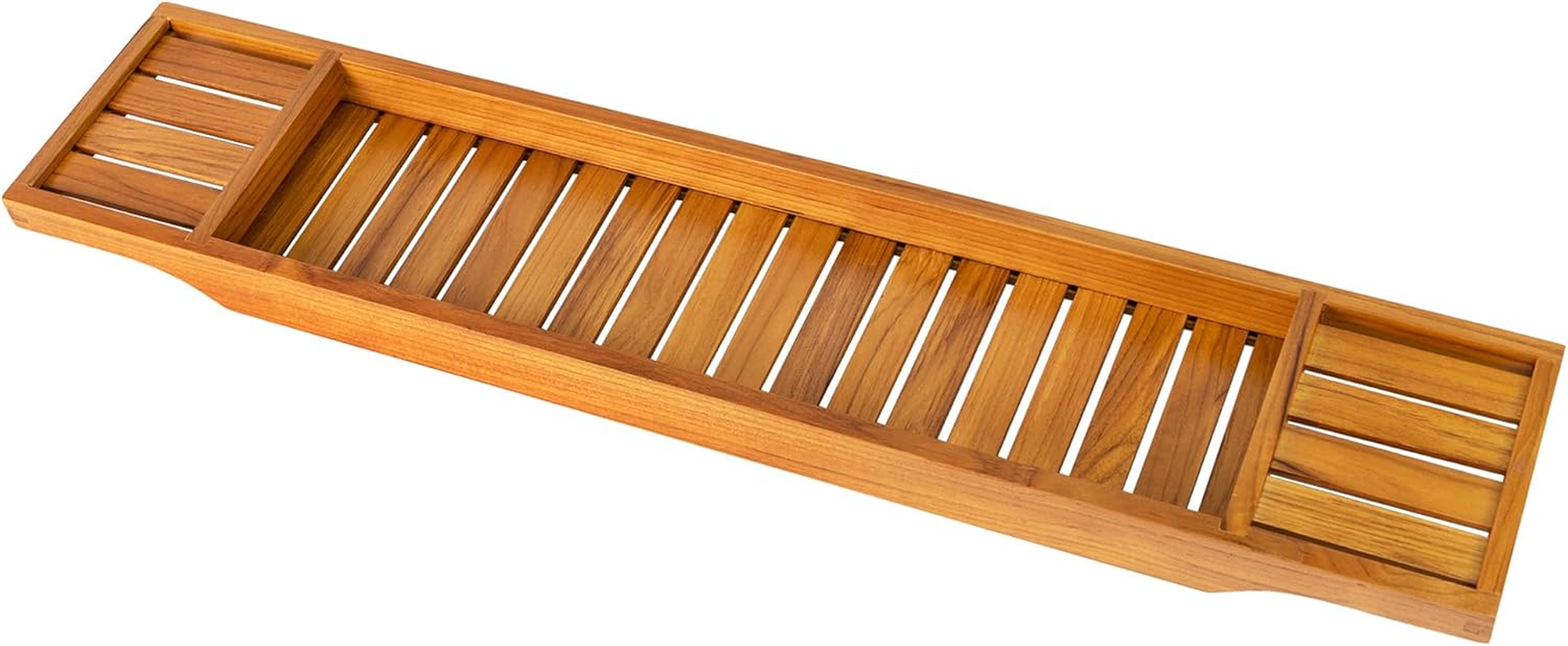 Teak Bathtub Tray, Wooden Bath Caddy for Bathtub, Bath Tub Wood Table for Tub