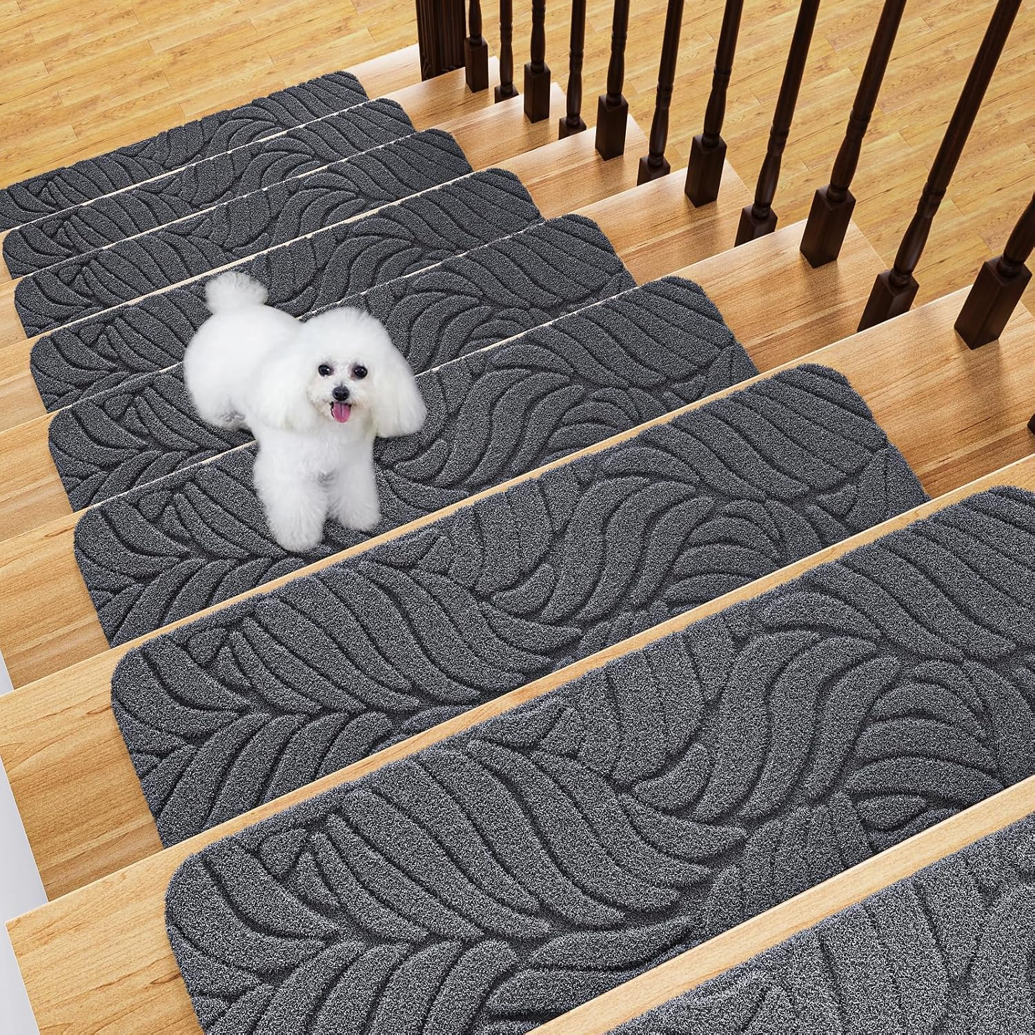 Stair Treads Non Slip for Wooden Steps, 8