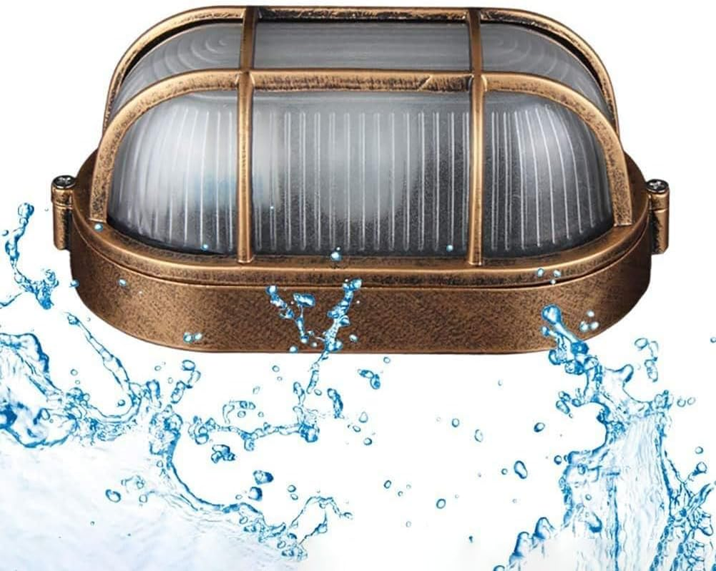 Oval Bulkhead Light Outdoor Wall Light Nautical Design E27 Wall Lampe Vandal