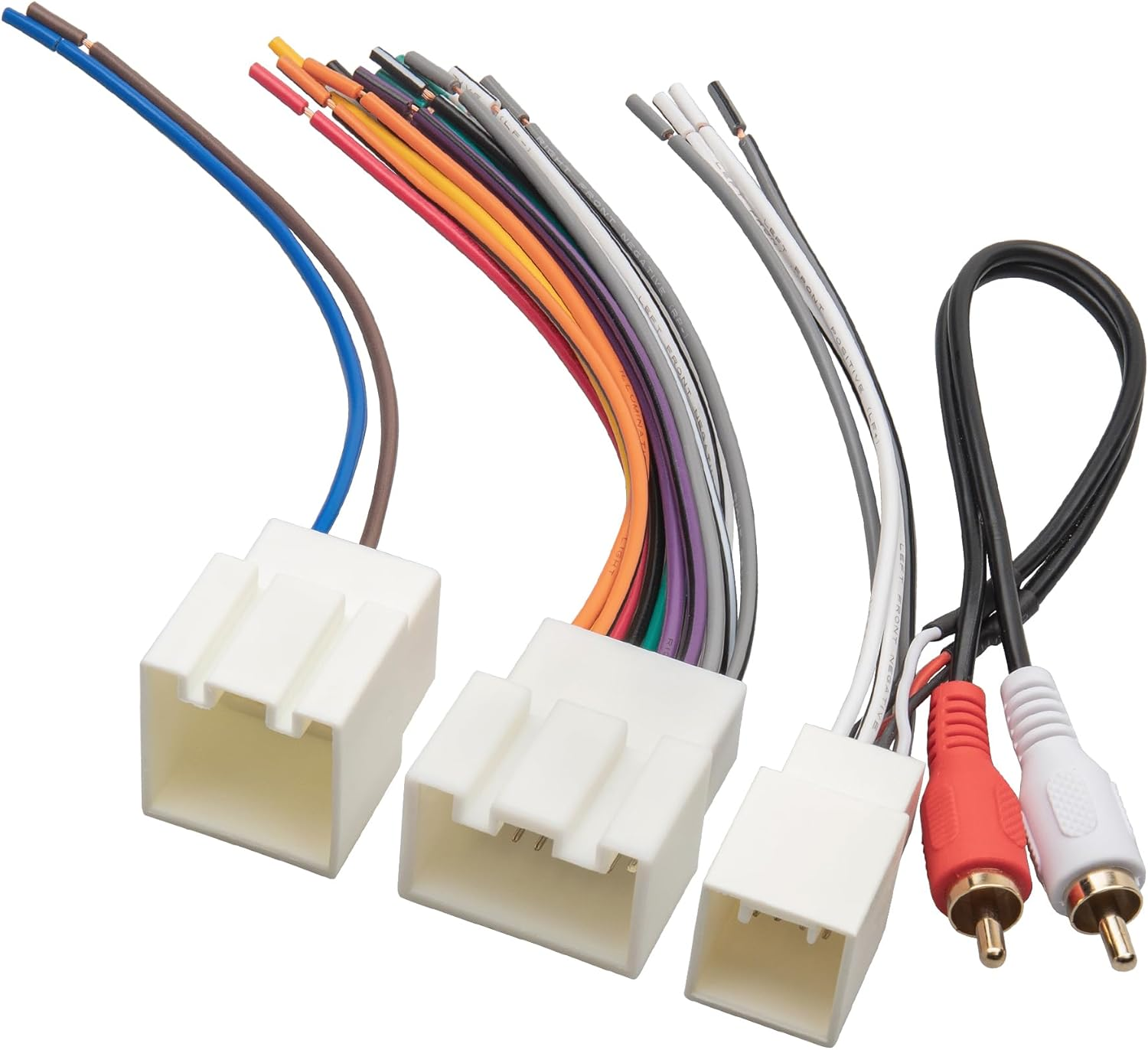 RED WOLF Radio Wiring Harness W/Rca Plug Fit for Ford 2000-2005 Explorer, 1998