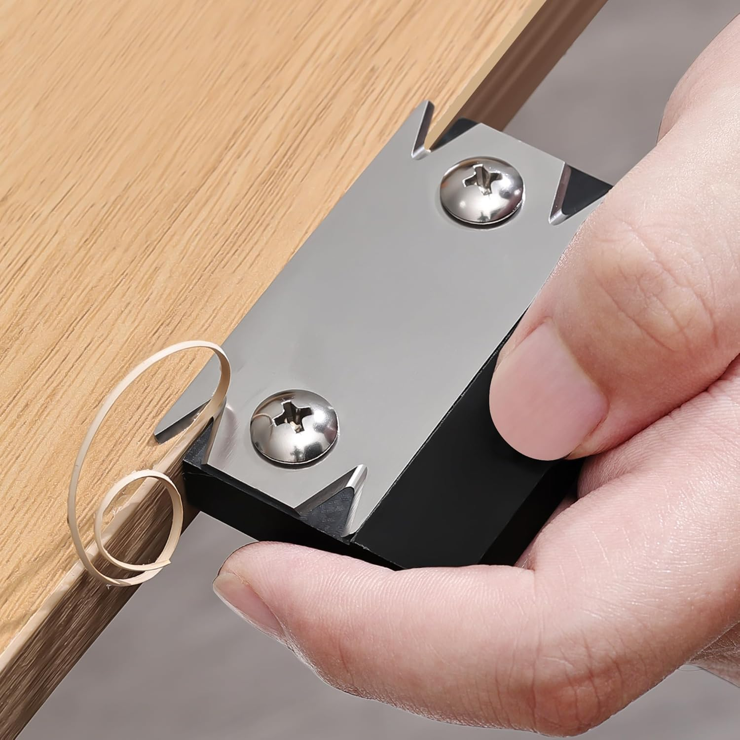 Edge Banding Trimmer - 2025 Upgraded Mini Edge Band Trimmer & Cutter, Stainless Steel Blade Veneer Edge Trimmer for Woodworking, Durable Edgebanding Trimming Tool for Wood, Veneer, PVC, ABS