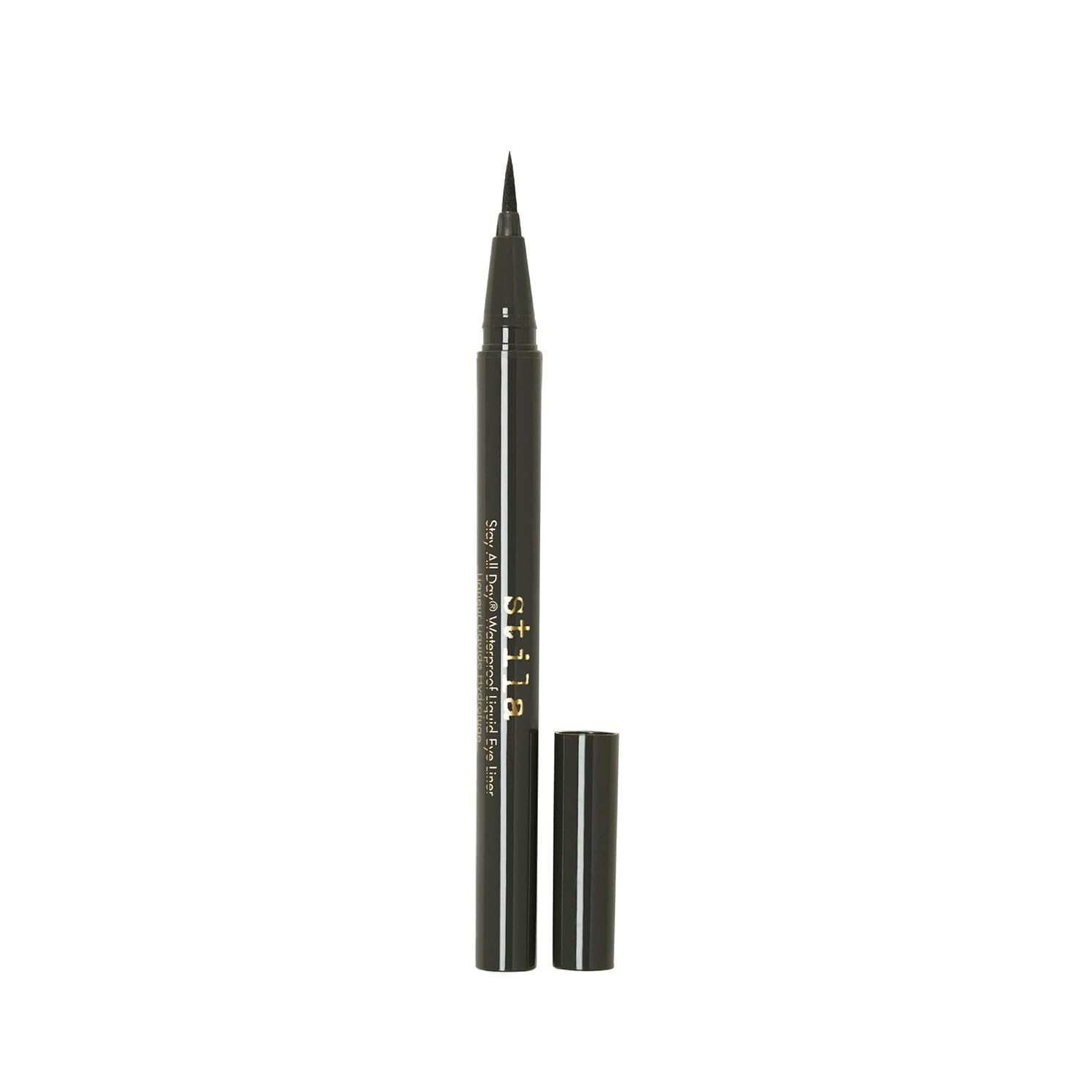 Waterproof Liquid Eye Liner, Stay All Day Makeup with Fine Brush Tip Lasting Satin Finish, Smudge-Proof & Transfer-Resistant