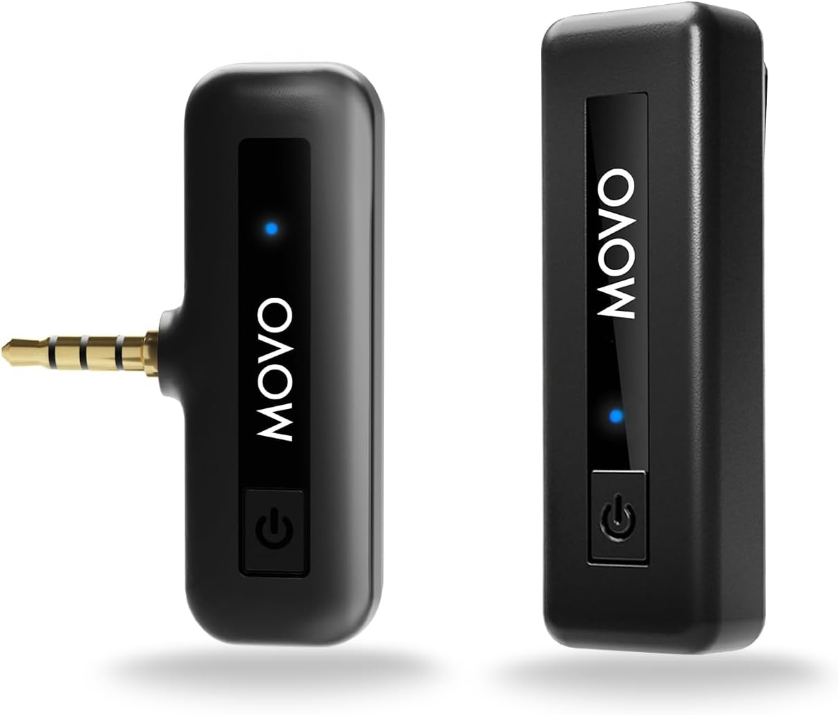 Wireless Mini Camera Microphone for Video Recording- 2.4Ghz Wireless Transmitter with Clip on Lavalier Microphone for DSLR, Mirrorless Camera- Compact Lapel Mic (164FT Range, 10-Hr Battery Life)