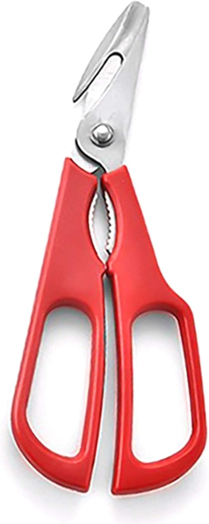 Seafood Scissor Stainless Steel Lobster Crab Shrimp Scissors Detachable Seafood Shears Multifunctional Seafood Cutter Tools for Kitchen Cooking(Red)