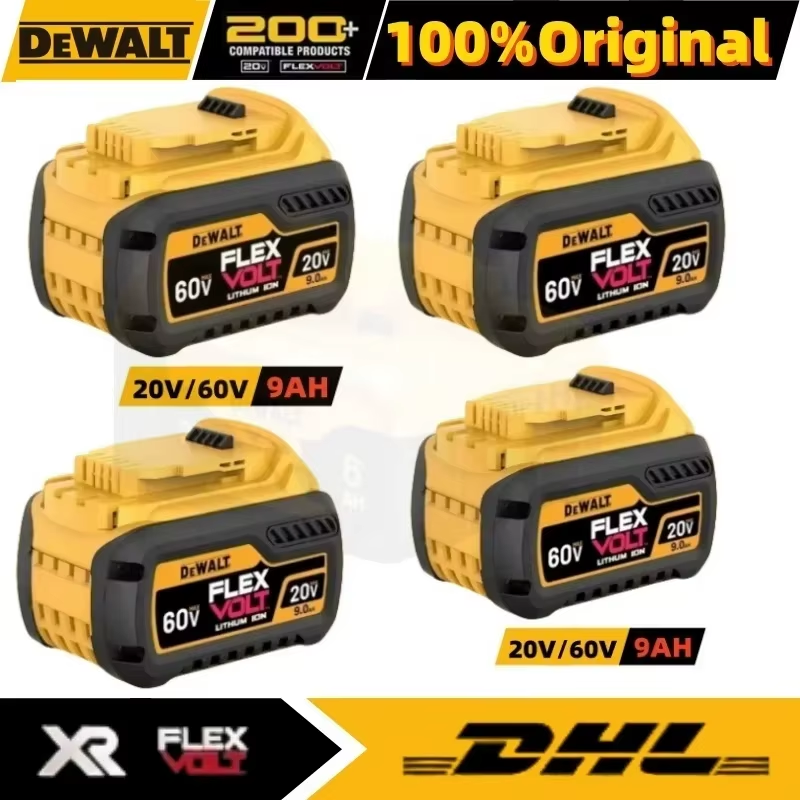 Original Battery 20V/60V 6Ah 9Ah MAX FlexVolt for DCB606 DCB205 DCB206 DCB209 DCB182 Power Tool