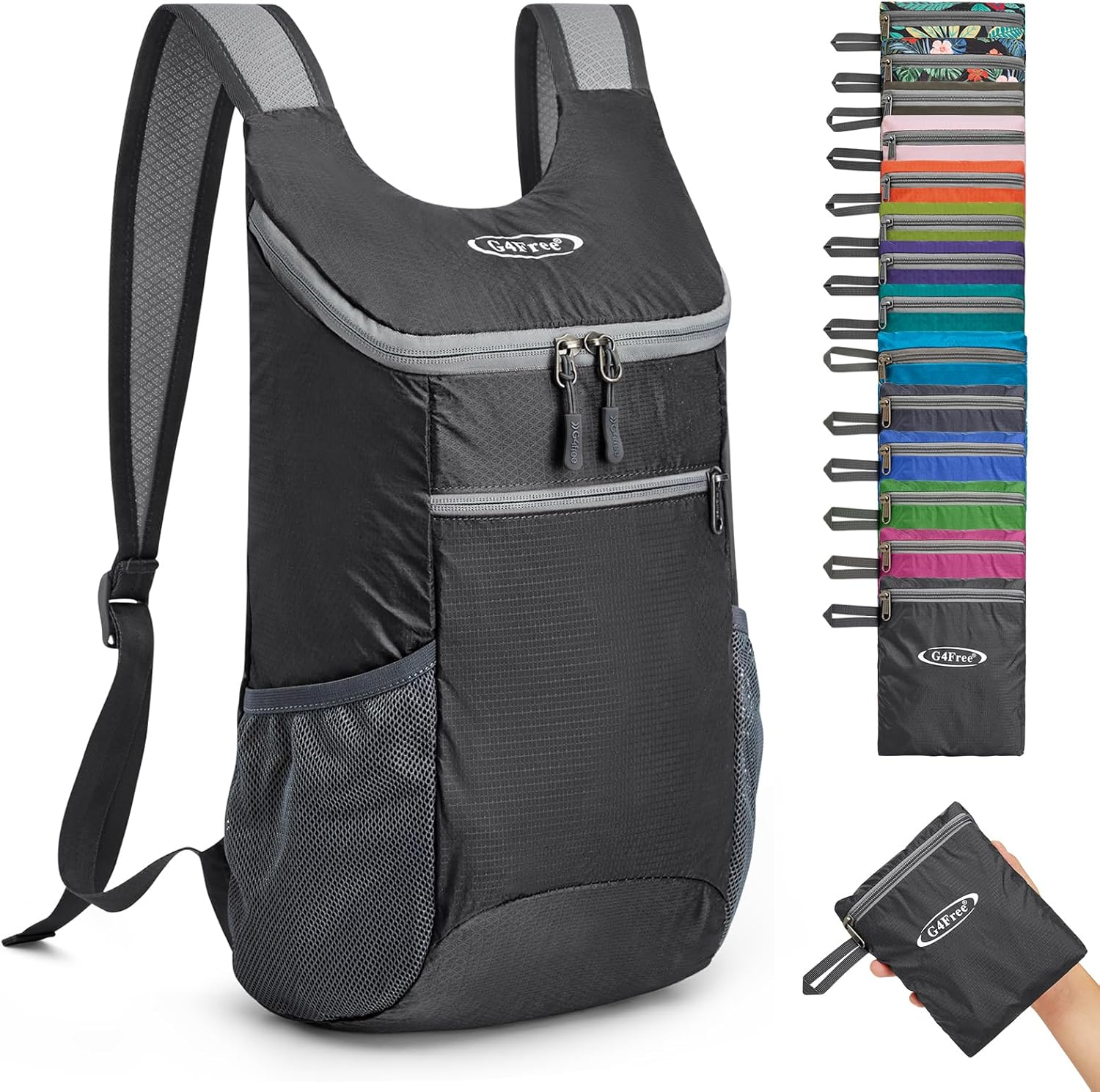 Lightweight Packable Hiking Backpack for Men Women Small Hiking Daypacks Foldable Shoulder Pack Casual Outdoor Bag 11L